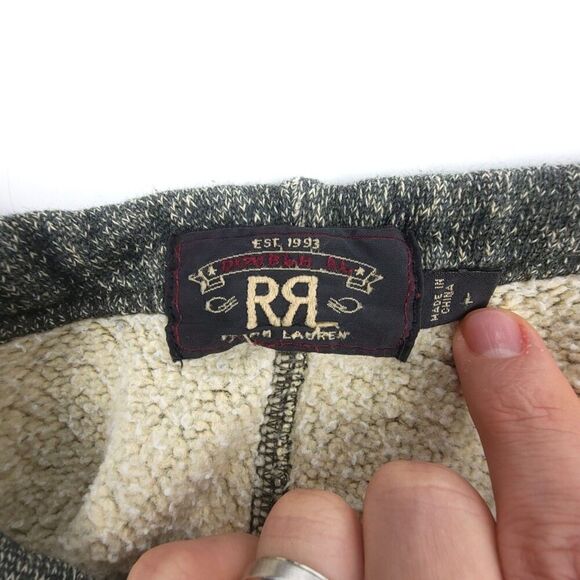 RRL RALPH LAUREN Fleece Knit Drawstring Jogger Sweatpants Old Money Athleisure - Picture 2 of 10